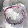 Chaîne de perles d’agate violette Chaîne de perles d’agate violette