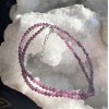 Chaîne de perles d’agate violette Chaîne de perles d’agate violette