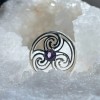 Amethyst Triskelle Pendant, Sterling Amethyst Triskelle Pendant, Sterling