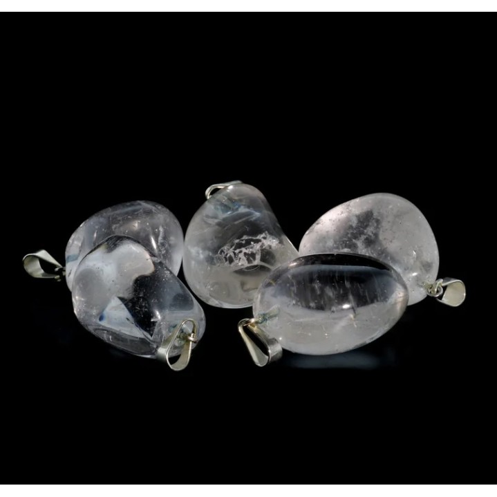 Quartz Crystal Tumbled Pendant Quartz Crystal Tumbled Pendant