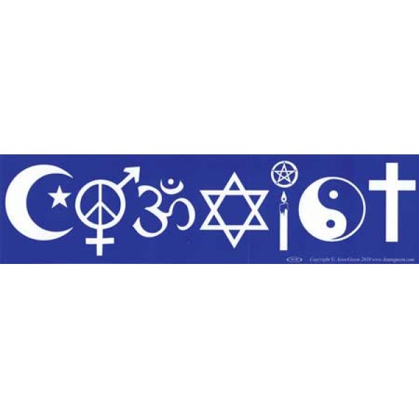 Bumper Sticker: Coexist