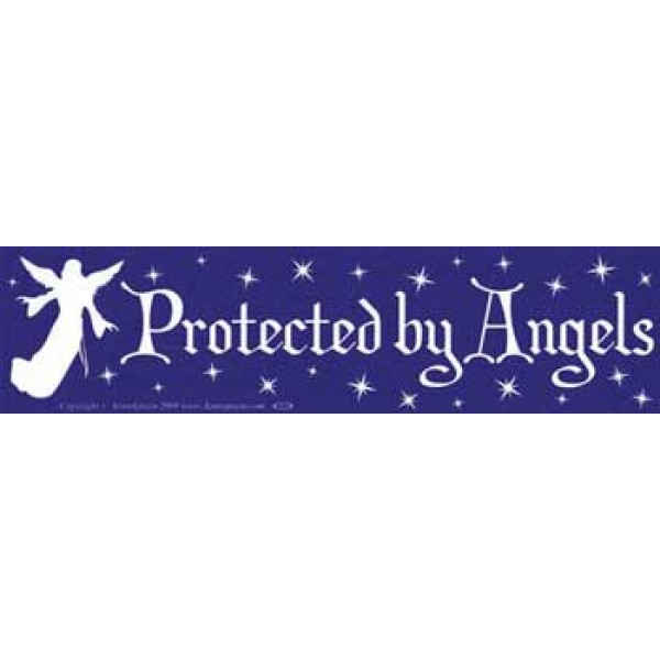 Bumper Sticker: Protected By Angels