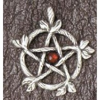 Pendentif. Rameau de chêne pentacle