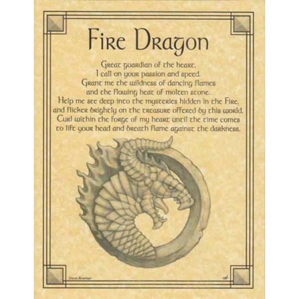 Altar Poster: Fire Dragon