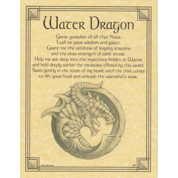 Altar Poster: Water Dragon