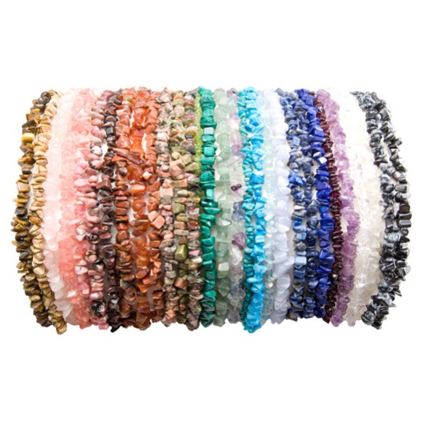Gemstone Chip Necklace, 18" Gemstone Chip Necklace, 18"