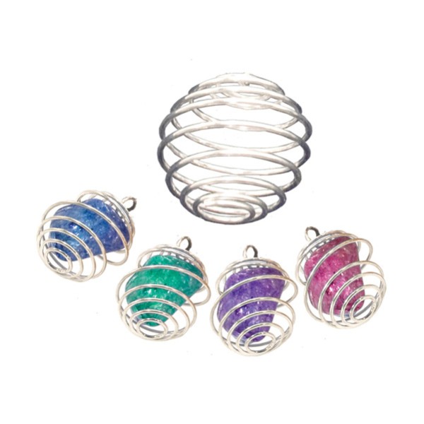 Silver Gemstone Cage Pendant Silver Gemstone Cage Pendant