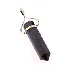 Pendentif grenat, Sterling Pendentif grenat, Sterling