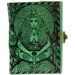 Goddess Journal, Green Leather
