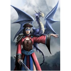 Anne Stokes Fantasy Greeting Card - Look To The East