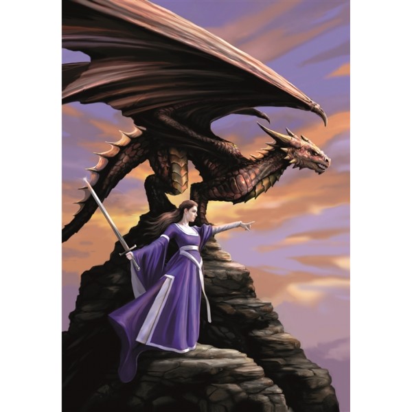 Anne Stokes Fantasy Greeting Card - The Sentinel