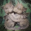 Couple de Dragon, Statue de jardin Couple de Dragon, Statue de jardin