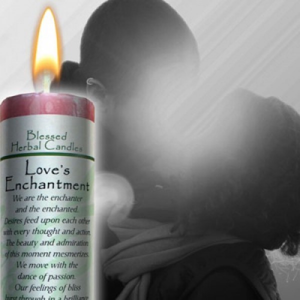 Blessed Herbal Candle - Love's Enchantment