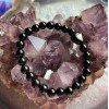 Bracelet Coeur Agate Noire, Taille Enfant Bracelet Coeur Agate Noire, Taille Enfant