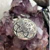 Pendentif Graine Et Fleur De Vie, Design 3D, Sterling Pendentif Graine Et Fleur De Vie, Design 3D, Sterling