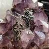 Celtic Cross Earrings, Sterling Celtic Cross Earrings, Sterling