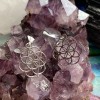 Seed Of Life Earrings, Sterling Seed Of Life Earrings, Sterling