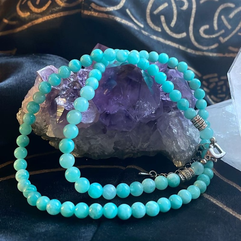 Amazonite Beaded Necklace Amazonite Beaded Necklace
