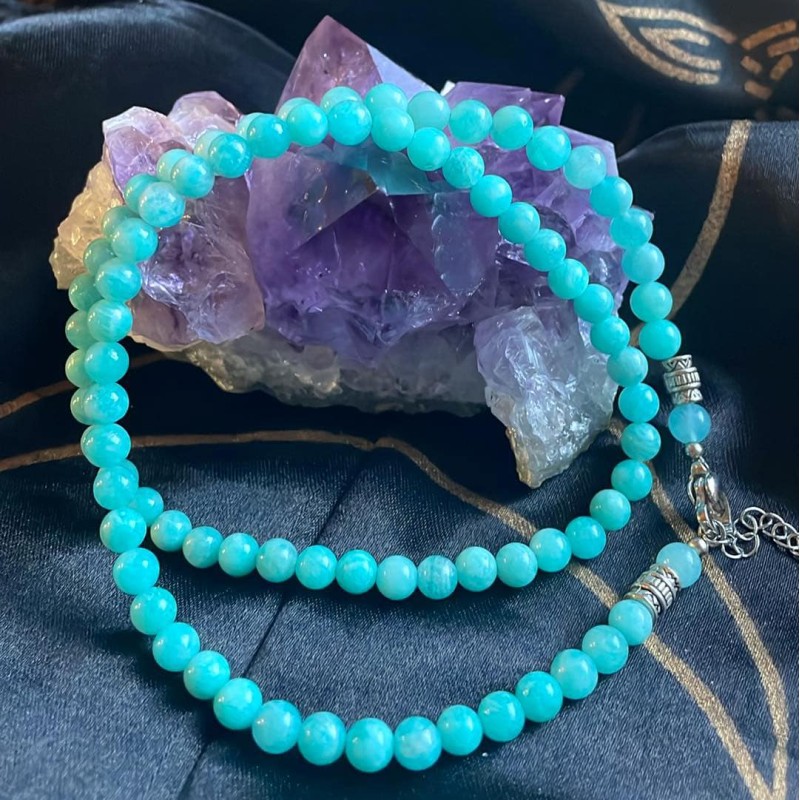 Amazonite Beaded Necklace Amazonite Beaded Necklace