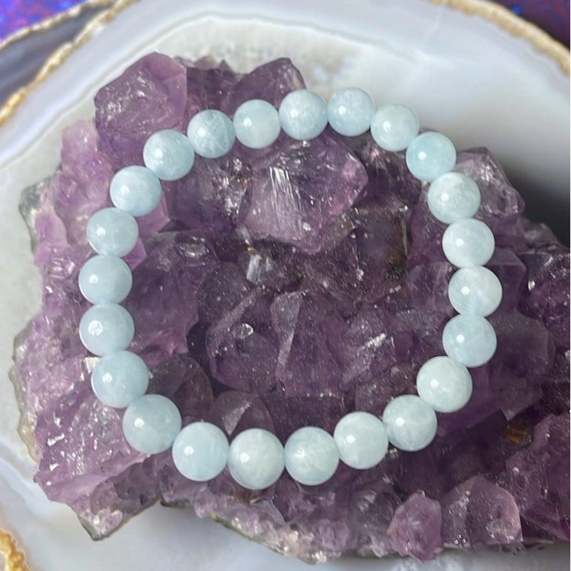 Bracelet aigue-marine, taille enfant Bracelet aigue-marine, taille enfant