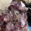 Pendentif signe de paix, citrine facettée