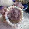 Bracelet Agate blanche, Quartz rose, Calcite bleue Bracelet Agate blanche, Quartz rose, Calcite bleue