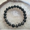 Black Onyx & Hematite Bracelet, Lg Black Onyx & Hematite Bracelet, Lg