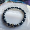 Om Bracelet, Onyx & Hematite Om Bracelet, Onyx & Hematite
