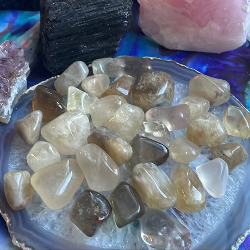 Citrine, Roulée - Naturelle Citrine, Roulée - Naturelle