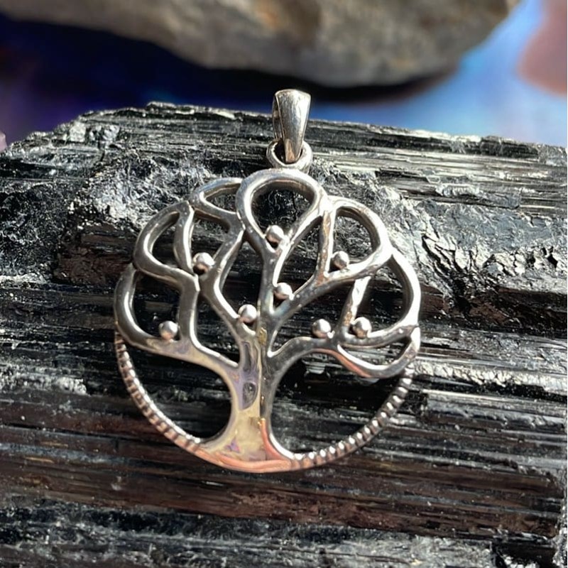 Pendentif arbre de vie avec fruits, Sterling Pendentif arbre de vie avec fruits, Sterling