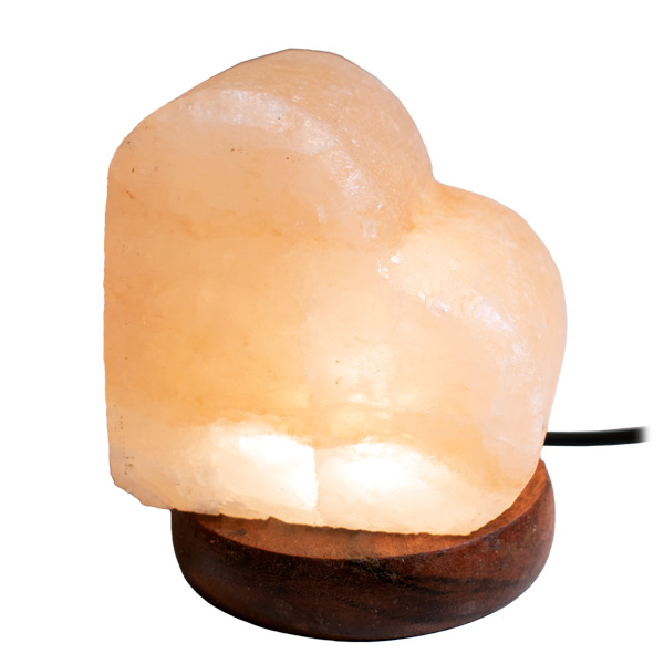 Lampe à sel de l’Himalaya (LED) Coeur Lampe à sel de l’Himalaya (LED) Coeur