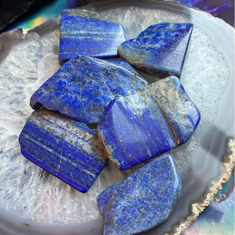 Tranche de gemme de lapis Tranche de gemme de lapis