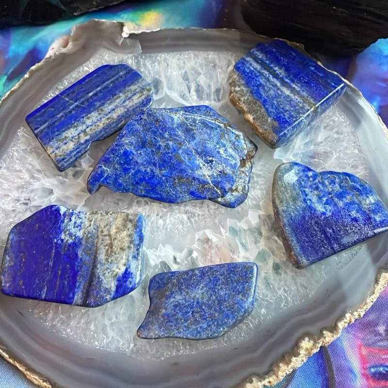 Tranche de gemme de lapis Tranche de gemme de lapis