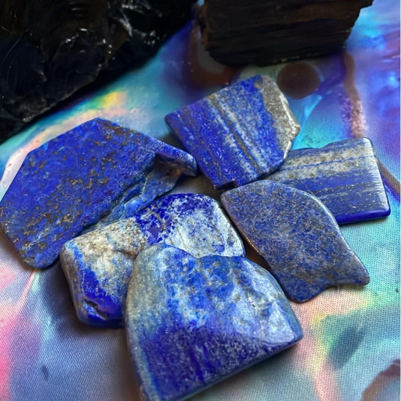 Tranche de gemme de lapis Tranche de gemme de lapis