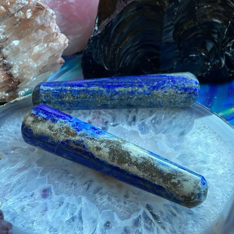 Baguette gemme en lapis-lazuli Baguette gemme en lapis-lazuli
