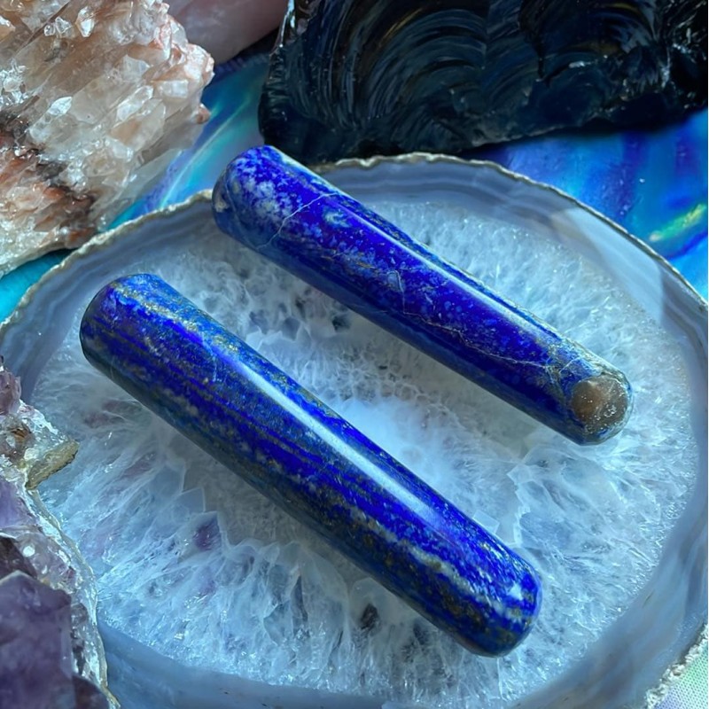 Baguette gemme en lapis-lazuli Baguette gemme en lapis-lazuli