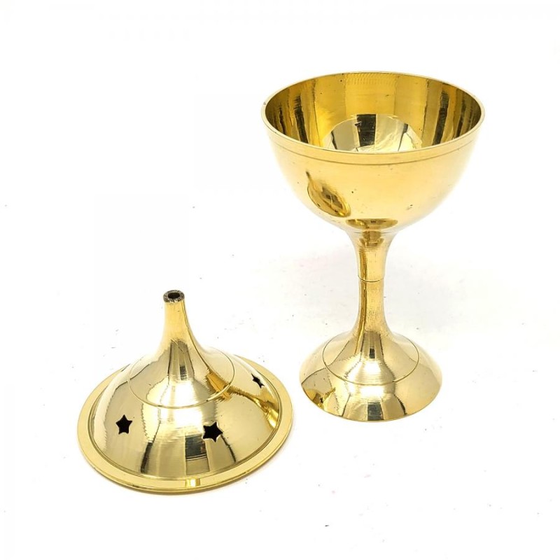 Standing Brass Incense Burner Standing Brass Incense Burner