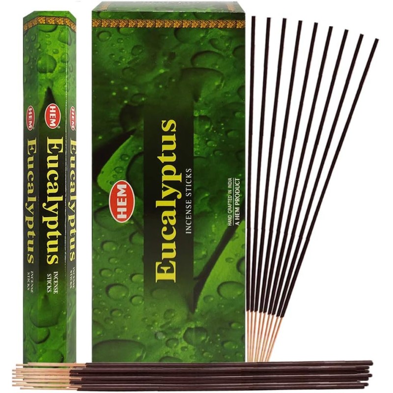 Bâtonnets d’encens à l’eucalyptus, 20 gr