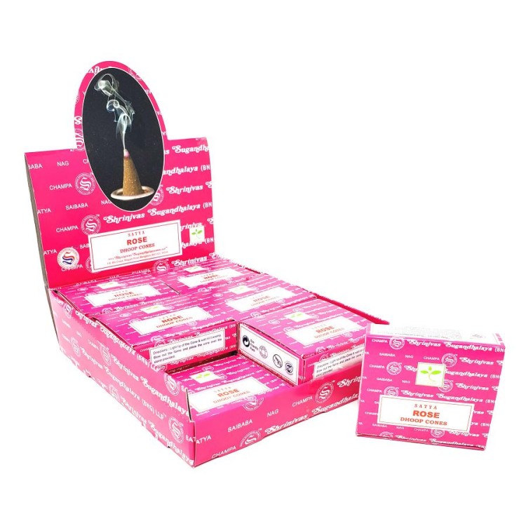 Satya Incense Cones: Fresh Rose Satya Incense Cones: Fresh Rose