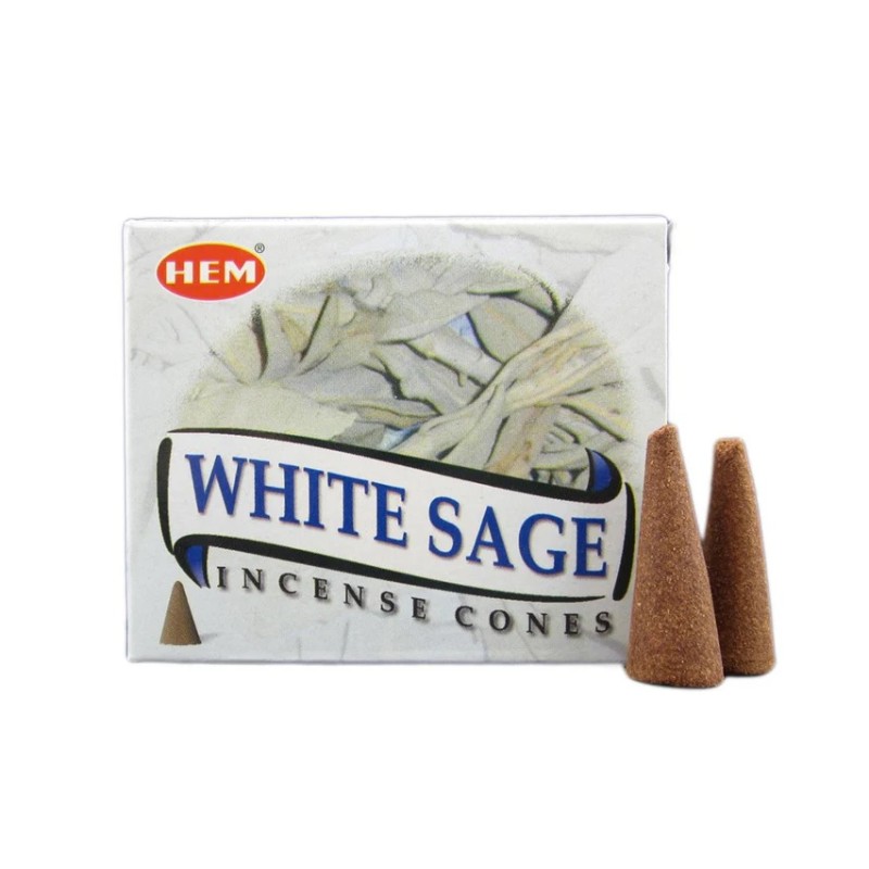 Cônes d’encens Sauge Blanche, Ourlet Cônes d’encens Sauge Blanche, Ourlet