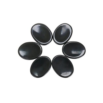Pierre d’inquiétude en agate noire Pierre d’inquiétude en agate noire