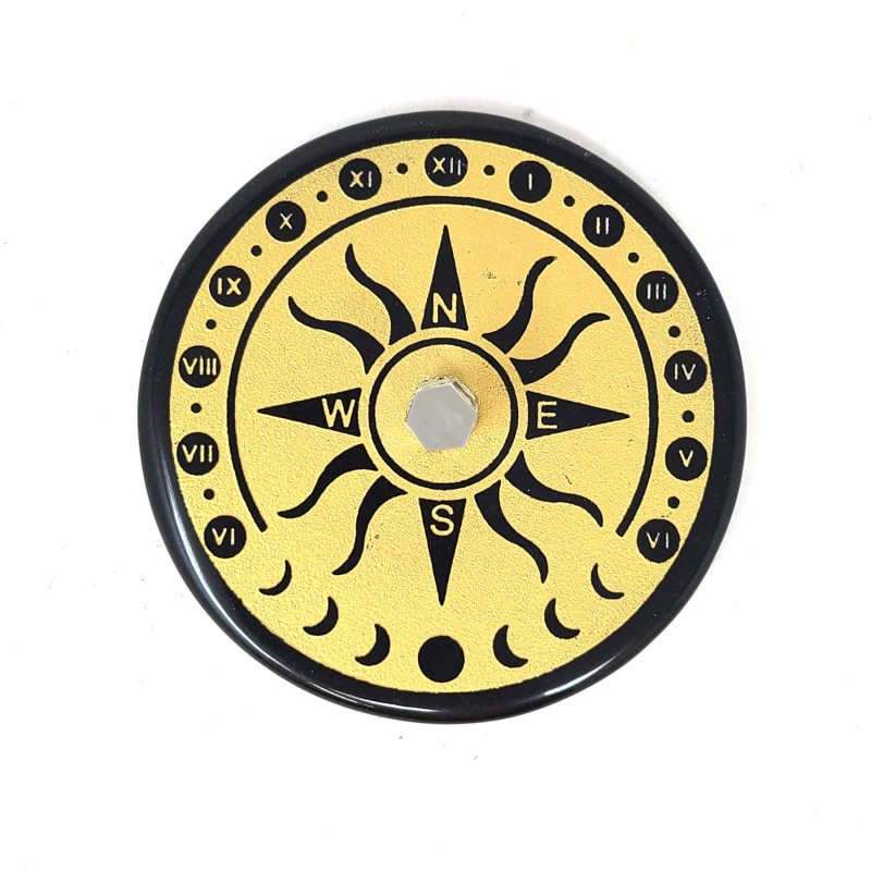 Black Agate & Quartz Golden Sun Tile Black Agate & Quartz Golden Sun Tile