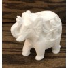 White Stone Elephant Incense Holder