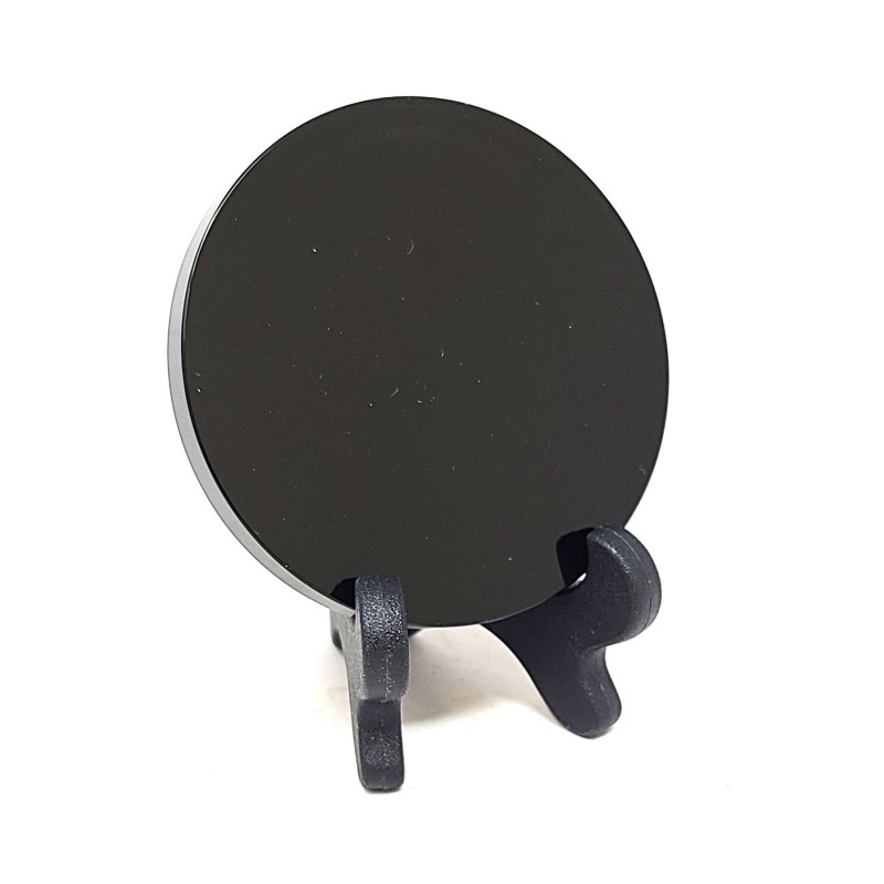 Miroir et support de divination en obsidienne, 6 cm Miroir et support de divination en obsidienne, 6 cm