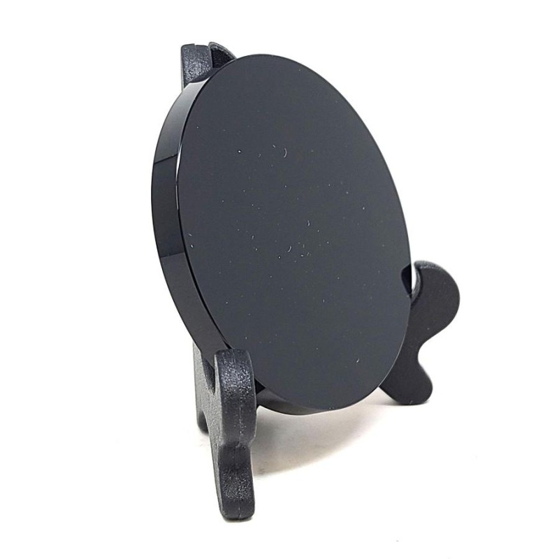 Miroir et support de divination en obsidienne, 6 cm Miroir et support de divination en obsidienne, 6 cm