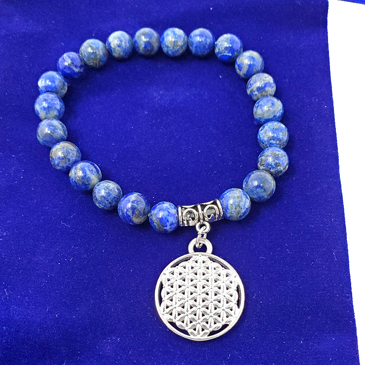 Bracelet Fleur De Vie Lapis Bracelet Fleur De Vie Lapis