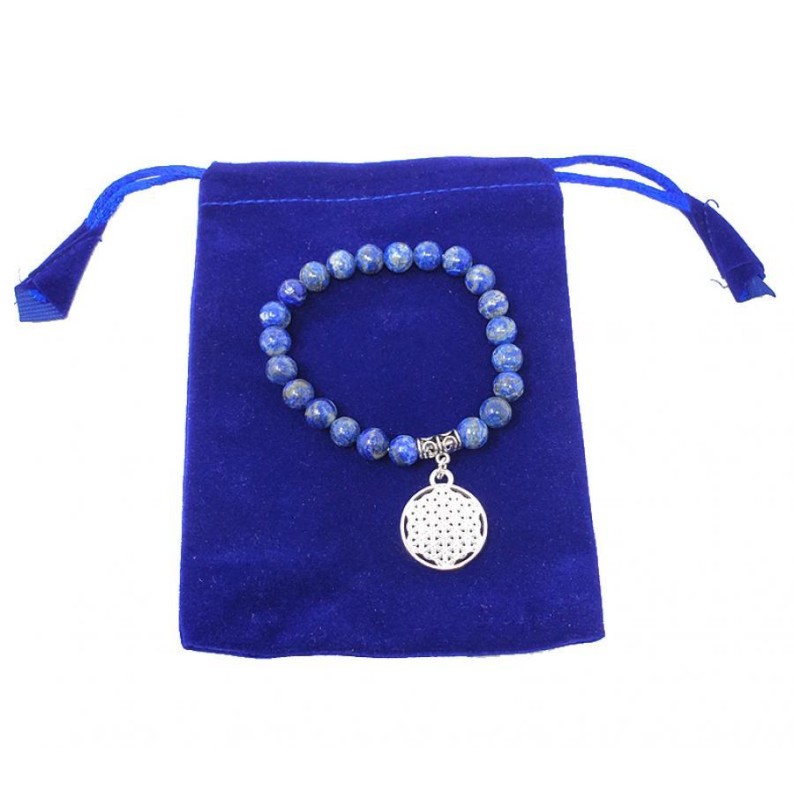 Bracelet Fleur De Vie Lapis