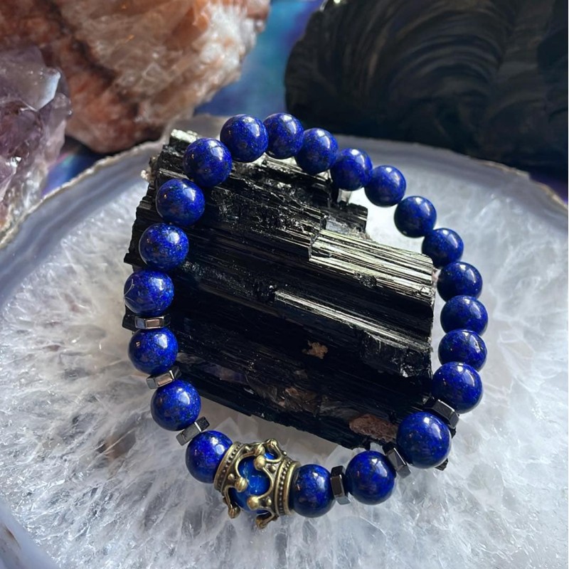 Bracelet Couronne Lapis Lazuli Bracelet Couronne Lapis Lazuli