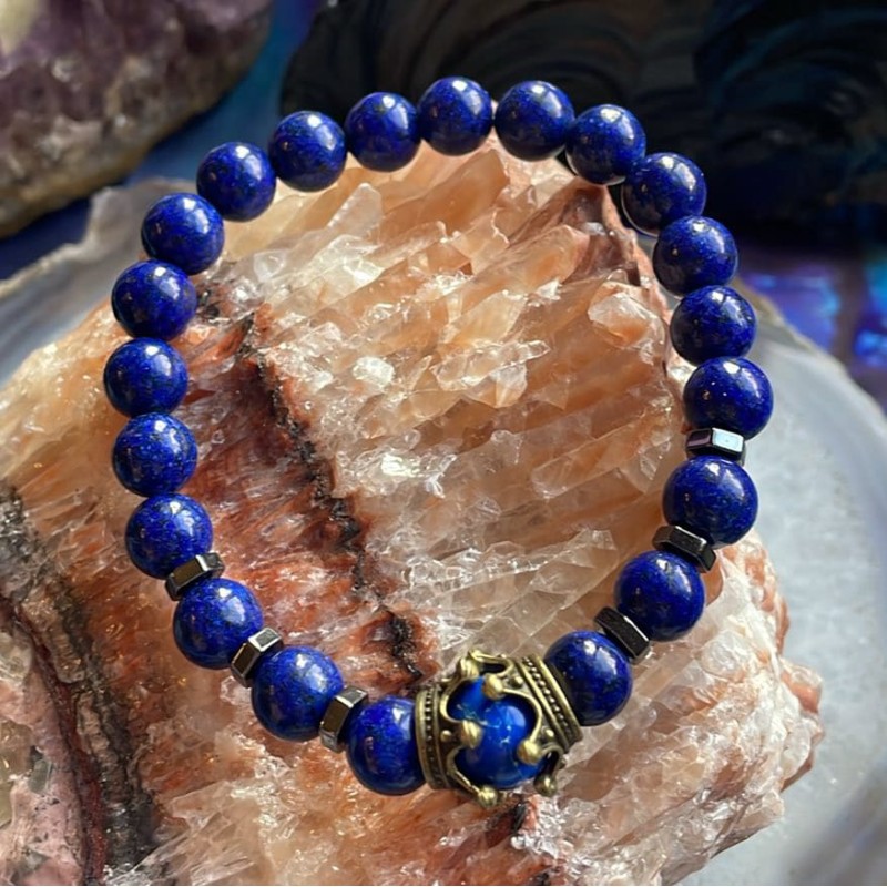 Bracelet Couronne Lapis Lazuli Bracelet Couronne Lapis Lazuli