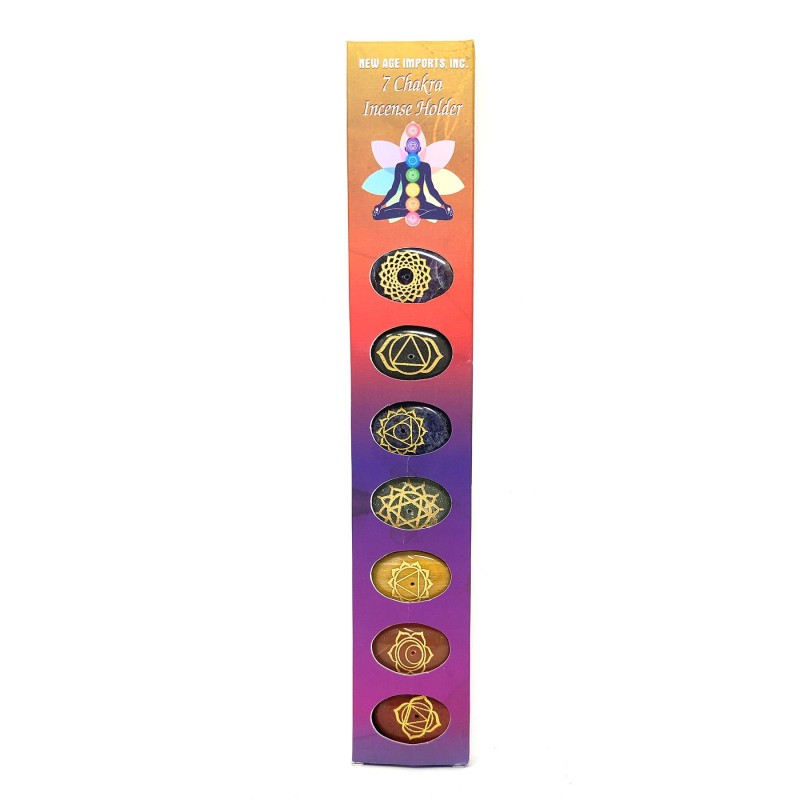 Ensemble de porte-encens en pierre de chakra Ensemble de porte-encens en pierre de chakra